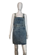 Load image into Gallery viewer, 1990's Denim Overalls Dress Size S