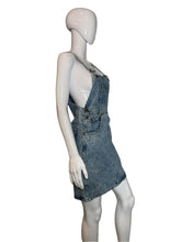 Load image into Gallery viewer, 1990's Denim Overalls Dress Size S