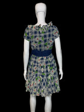 Load image into Gallery viewer, 1970s Floral & Plaid Summer Dress – Size S