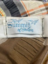 Load image into Gallery viewer, 1970's Seersucker Plaid Maxi Skirt  Size S