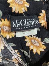 Load image into Gallery viewer, 1990's Sunflower Baby Doll Dress Size M