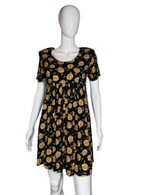 Load image into Gallery viewer, 1990's Sunflower Baby Doll Dress Size M