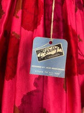 Load image into Gallery viewer, 1950's NWT Deadstock Rose Print Fit and Flare Party Dress Size S