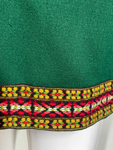 Load image into Gallery viewer, 1970's Green Poly Mini Dress Size XS