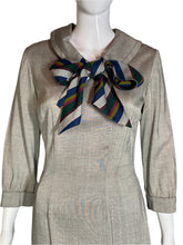 Load image into Gallery viewer, Gray pants with a colorful bow on a mannequin against a white background