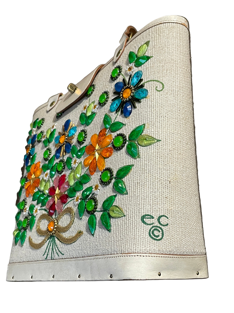 エニッドコリンズ　Jewel Bokay 1960's Enid Collins “Jewel Bokay” Purse – Antique Sugar