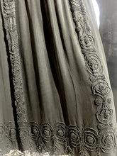 Load image into Gallery viewer, 1920's Black Beaded Chiffon Evening Dress Size M/L