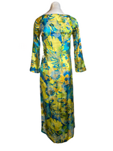 Load image into Gallery viewer, 1990's Floral Sheath Dress Size XS