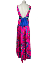 Load image into Gallery viewer, 1960’s Neon Floral Suzy Perette Gown Size M
