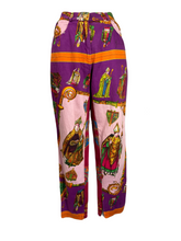 Load image into Gallery viewer, 1990’s Rare Versace Pope Print Jeans Size S/M