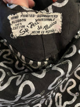 Load image into Gallery viewer, 1950's Black and Silver Painted Mexican Party Dress Size S