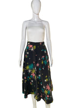 Load image into Gallery viewer, 1950’s Atomic Floral A line Skirt Size S