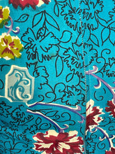 Load image into Gallery viewer, 1940’s Patricia Fair Teal and Maroon Rayon Dress Size XS