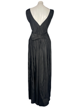 Load image into Gallery viewer, 1950's Black Taffeta Beaded Emma Domb Gown Size S/M