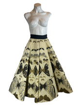 Load image into Gallery viewer, 1950's Jonathan Logan Butterfly Print Circle Skirt Size XS