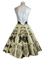 Load image into Gallery viewer, 1950's Jonathan Logan Butterfly Print Circle Skirt Size XS