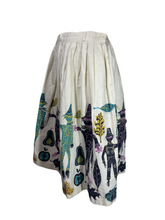 Load image into Gallery viewer, 1950's Atomic Scarecrow Novelty Print Skirt Size S/M
