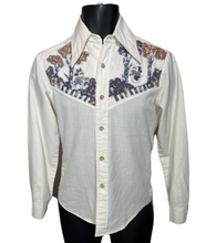 Load image into Gallery viewer, 1970's Kennington Mickey Mouse Quilted Western Shirt Size S