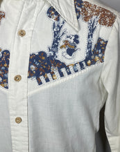 Load image into Gallery viewer, 1970's Kennington Mickey Mouse Quilted Western Shirt Size S