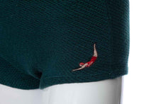 Load image into Gallery viewer, 1930's Jantzen Forest Green Wool Men's Bathing Suit Size 25-30