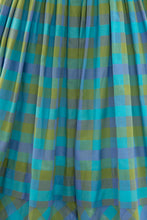 Load image into Gallery viewer, 1950's Candy Jones Blue Plaid Day Dress Size XS