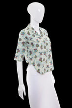 Load image into Gallery viewer, 1960s Shirley of Atlanta Print Blouse – Size S/M