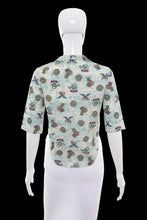 Load image into Gallery viewer, 1960s Shirley of Atlanta Print Blouse – Size S/M