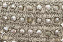 Load image into Gallery viewer, 1950's Winkelman's Silver Beaded Box Purse