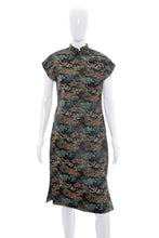 Load image into Gallery viewer, 1960's Golden Lotus Cheongsam Size S/M