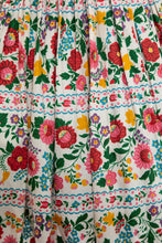 Load image into Gallery viewer, 1950's Miss Serbin White and Multicolor Floral Print Sun Dress Duo Size S