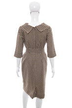 Load image into Gallery viewer, 1950's Minx Modes Olive Plaid Dress Size S