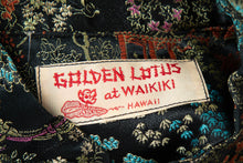 Load image into Gallery viewer, 1960's Golden Lotus Cheongsam Size S/M