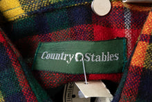 Load image into Gallery viewer, 1970's Country Stables Plaid Wool Over Shirt Size S