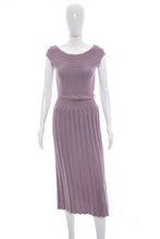 Load image into Gallery viewer, 1940's Lass of Scotland Lilac Wool Knit Dress Size XS/S
