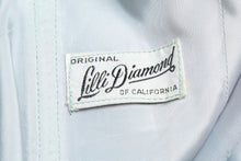 Load image into Gallery viewer, 1950's Lilli Diamond Aqua and White Plaid Peplum Cocktail Dress Size s