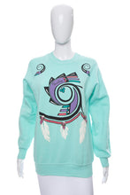 Load image into Gallery viewer, 1980's Pioneer Wear Mint Printed Sweatshirt Size M/L