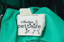 Load image into Gallery viewer, 1960's Green and Black Chiffon Party Dress Size XS