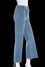 Load image into Gallery viewer, 1970s Denim Flared Jeans – Starfish & Coral Embroidery – Size 24
