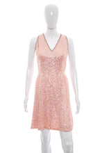 Load image into Gallery viewer, 1960's Lillie Rubin Pink Sequin Cocktail Dress Size S