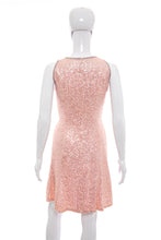 Load image into Gallery viewer, 1960's Lillie Rubin Pink Sequin Cocktail Dress Size S