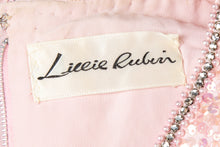 Load image into Gallery viewer, 1960's Lillie Rubin Pink Sequin Cocktail Dress Size S