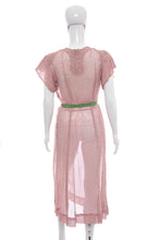 Load image into Gallery viewer, 1930's Queen Make Pink Daisy Print Dress Size M/L