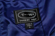 Load image into Gallery viewer, 1990's Tannery West Purple Leather A-Line Mini Skirt Size XS