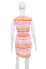 Load image into Gallery viewer, 1970's Lanz Original Pink and Orange Striped Mini Dress Size S