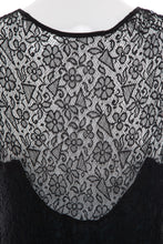 Load image into Gallery viewer, 1920's Black Tiered Lace Dress Size XS
