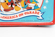 Load image into Gallery viewer, 1970's Walt Disney Bicentennial America on Parade Lunchbox and Thermos Set