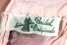 Load image into Gallery viewer, 1950's Sylvia Ann Pink Chiffon and Sequins Party Dress Size S