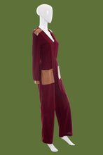 Load image into Gallery viewer, 1970s Gay Gibson Maroon Corduroy Jumpsuit – Size M
