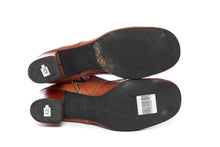 Load image into Gallery viewer, 1960's Slicca Saddle Brown Leather Lace up Boots Size 8.5