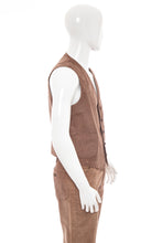 Load image into Gallery viewer, 1970's Lee Brown Corduroy Three Piece Suit Size L